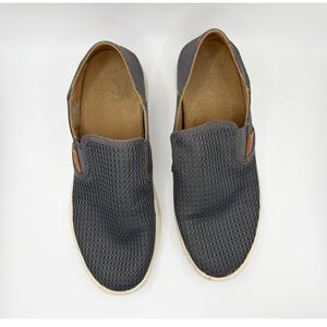 Olukai Pehuea Pavement Grey Slip‎ On Sneakers Womens